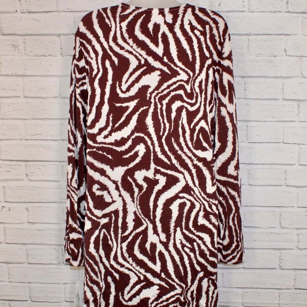 La Blanca Plus Size 1X Fierce Lace-Up Tunic Zebra Animal Print Swim Coverup $144 - Picture 8 of 8